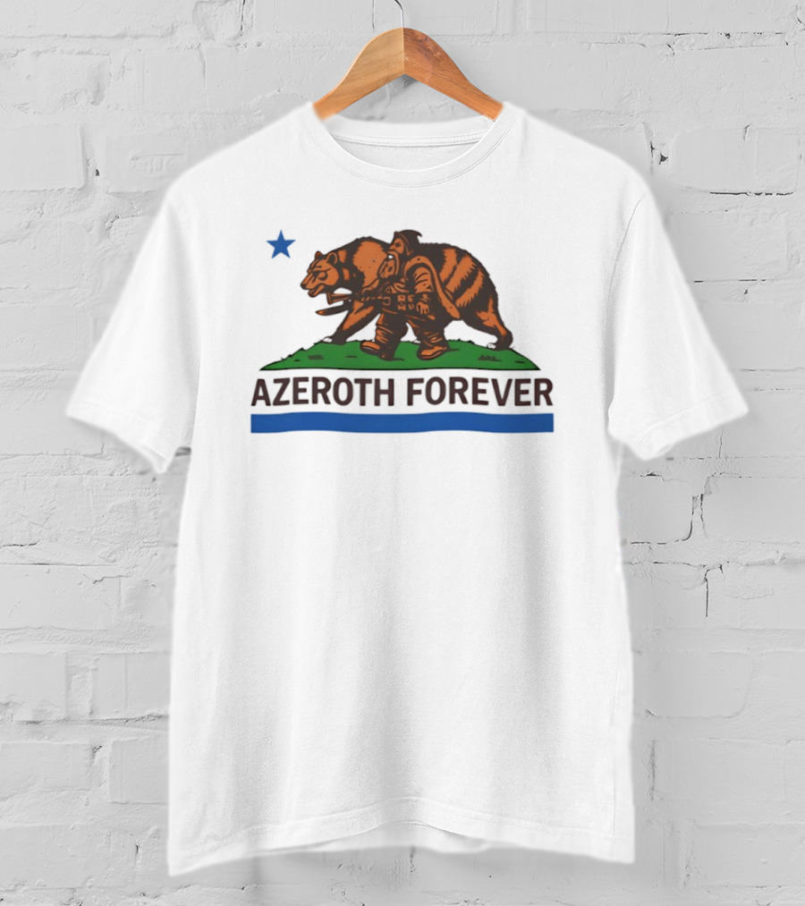 Azeroth Forever Smokey Bear Parody Walking Wilderness Hero T-Shirt