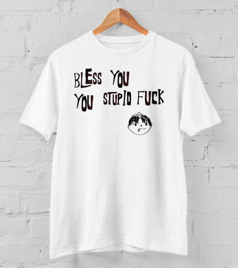 Bless You You Stupid Fuck Kurt Cobain Sketch T-Shirt