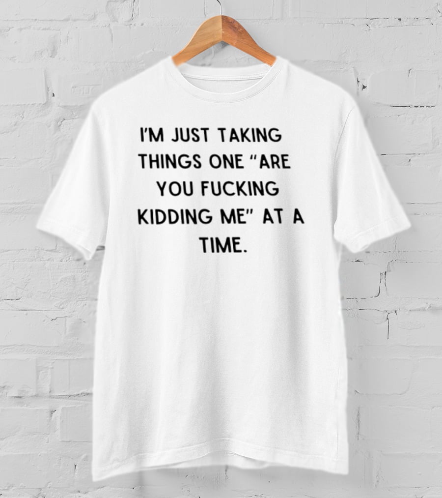 I'm Just Taking Things One Are You Fucking Kidding Me At A Time T-Shirt