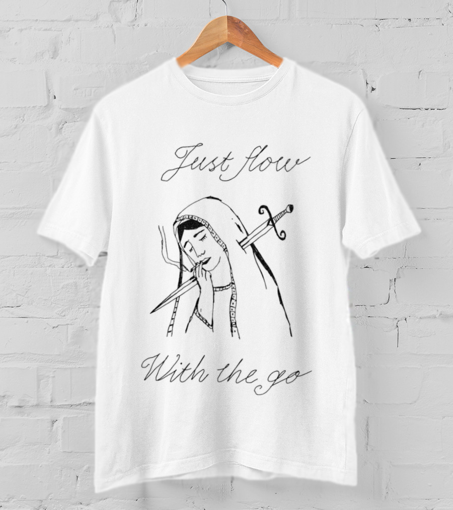 Just Flow With The Go Virgin Mary Dagger T-Shirt