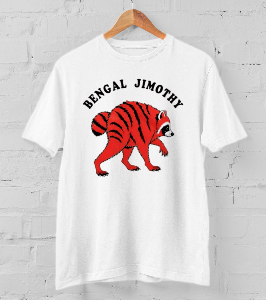 Cincinnati Bengals Bengal Jimothy Cartoon Raccoon T-Shirt