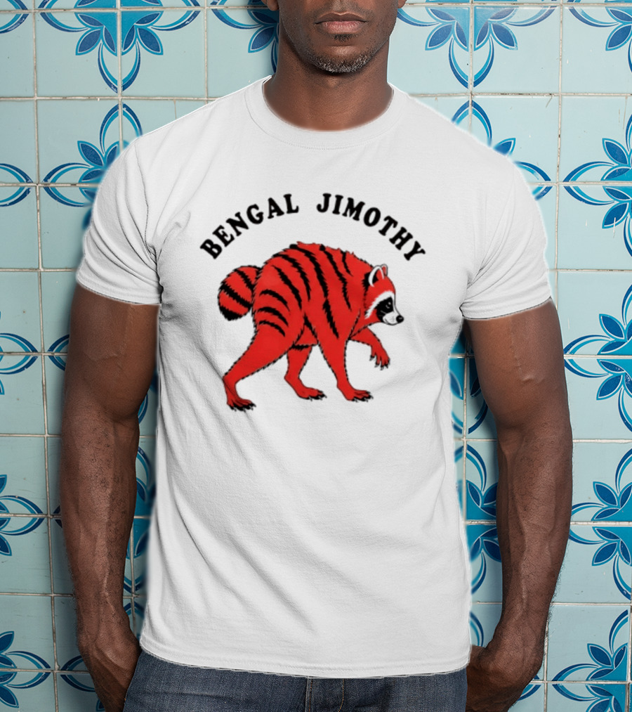 Cincinnati Bengals Bengal Jimothy Cartoon Raccoon T-Shirt
