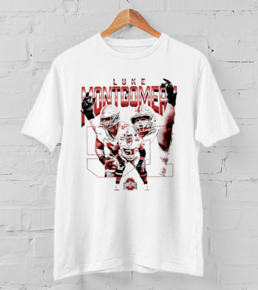Luke Montgomery Ohio State Buckeyes 51 NCAA Football T-Shirt