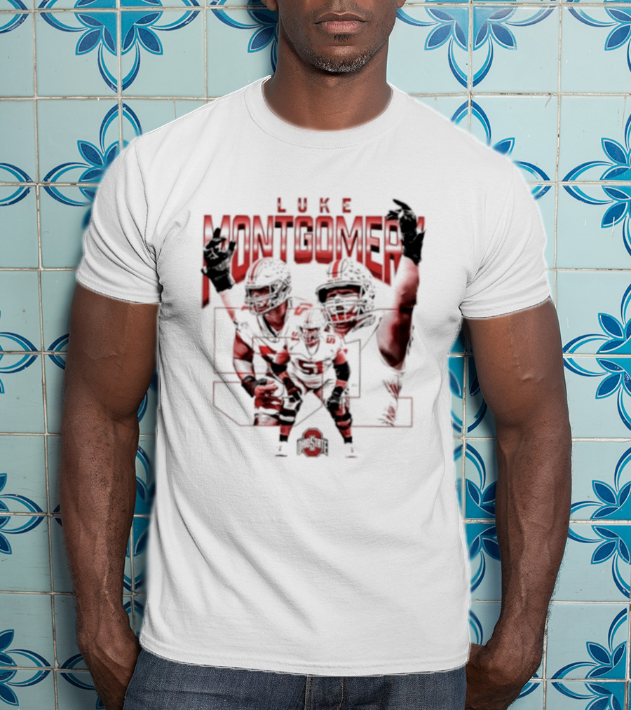 Luke Montgomery Ohio State Buckeyes 51 NCAA Football T-Shirt