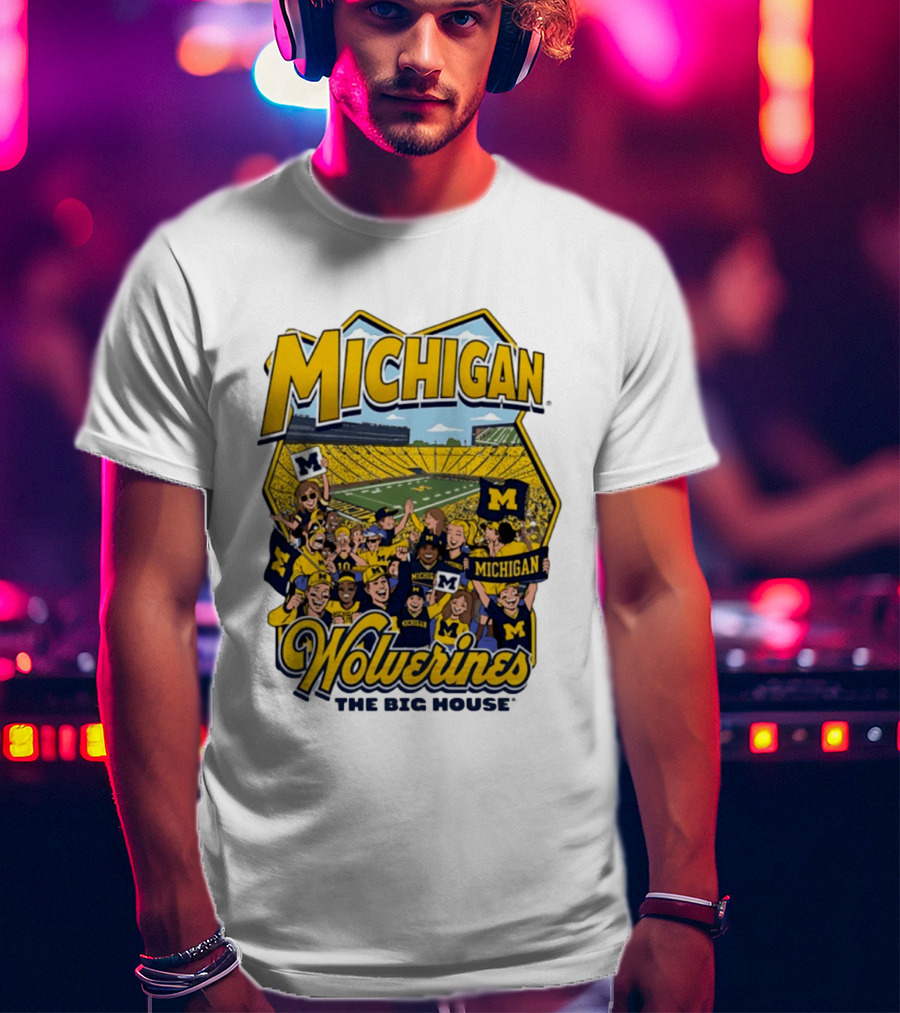 Michigan Wolverines The Big House 2026 Celebration Stadium Fans T-Shirt