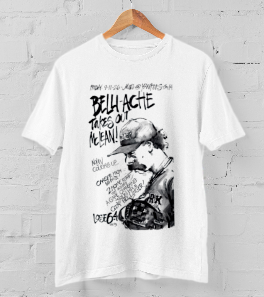 Belly Ache Takes Out McLean New York Mets Baseball T-Shirt