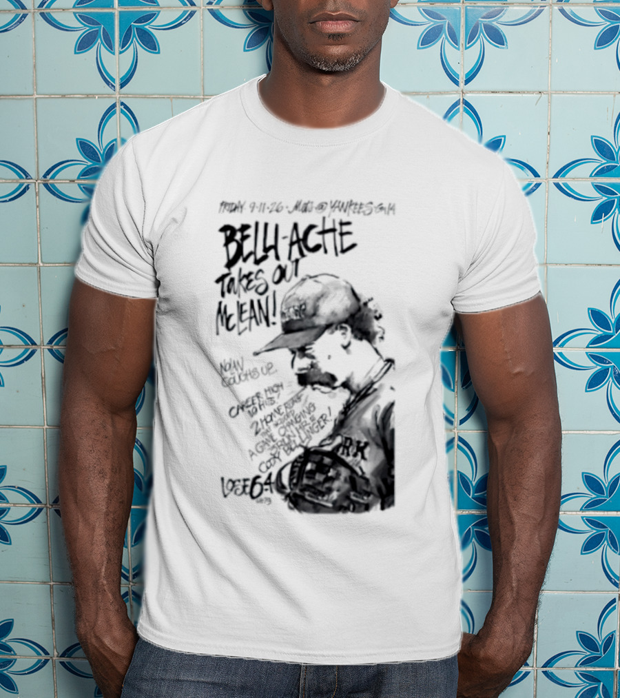 Belly Ache Takes Out McLean New York Mets Baseball T-Shirt