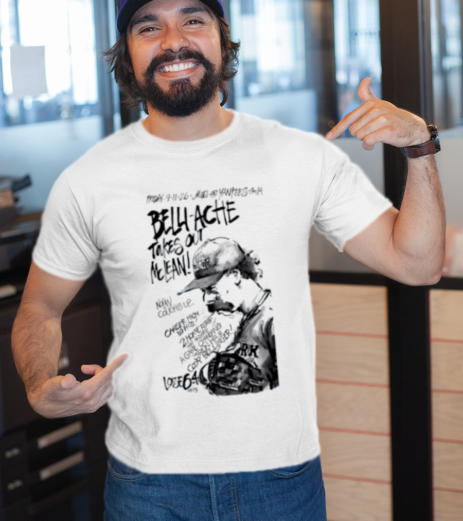 Belly Ache Takes Out McLean New York Mets Baseball T-Shirt