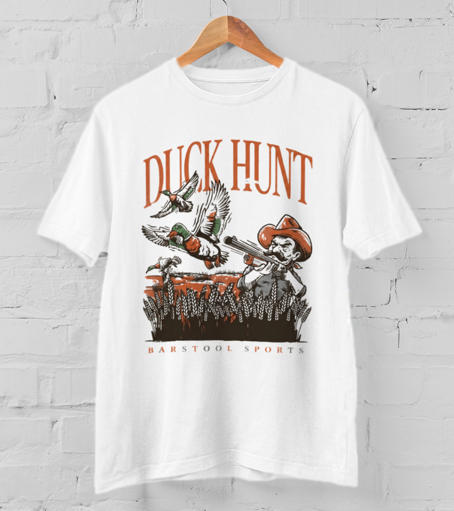 Duck Hunt Cowboy Oklahoma Cowboys Oregon Ducks Barstool Sports T-Shirt