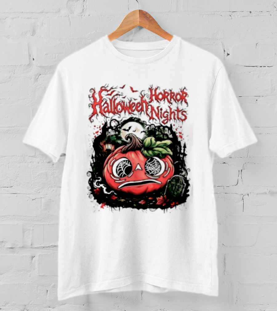 Halloween Horror Nights Pumpkin RIP Spooky T-Shirt