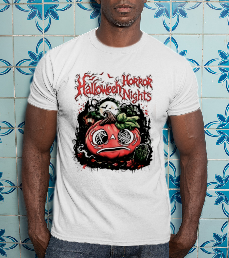Halloween Horror Nights Pumpkin RIP Spooky T-Shirt
