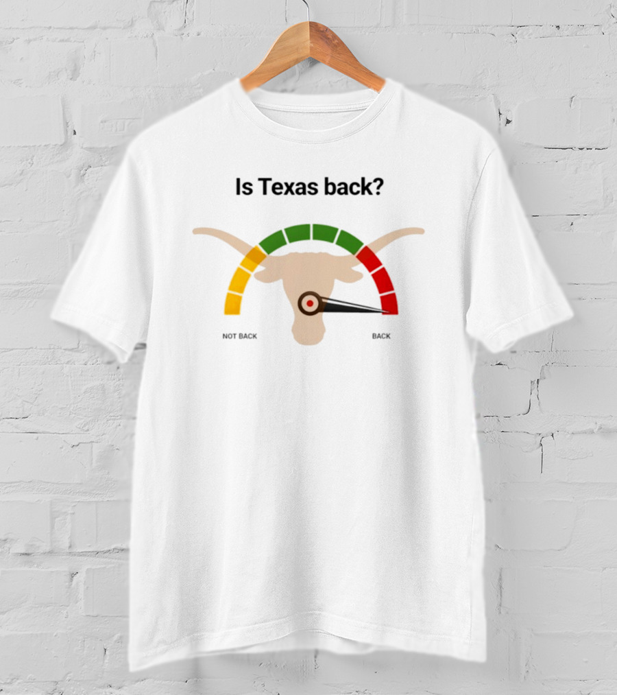 Is Texas Back Longhorns Meter Not Back Back T-Shirt