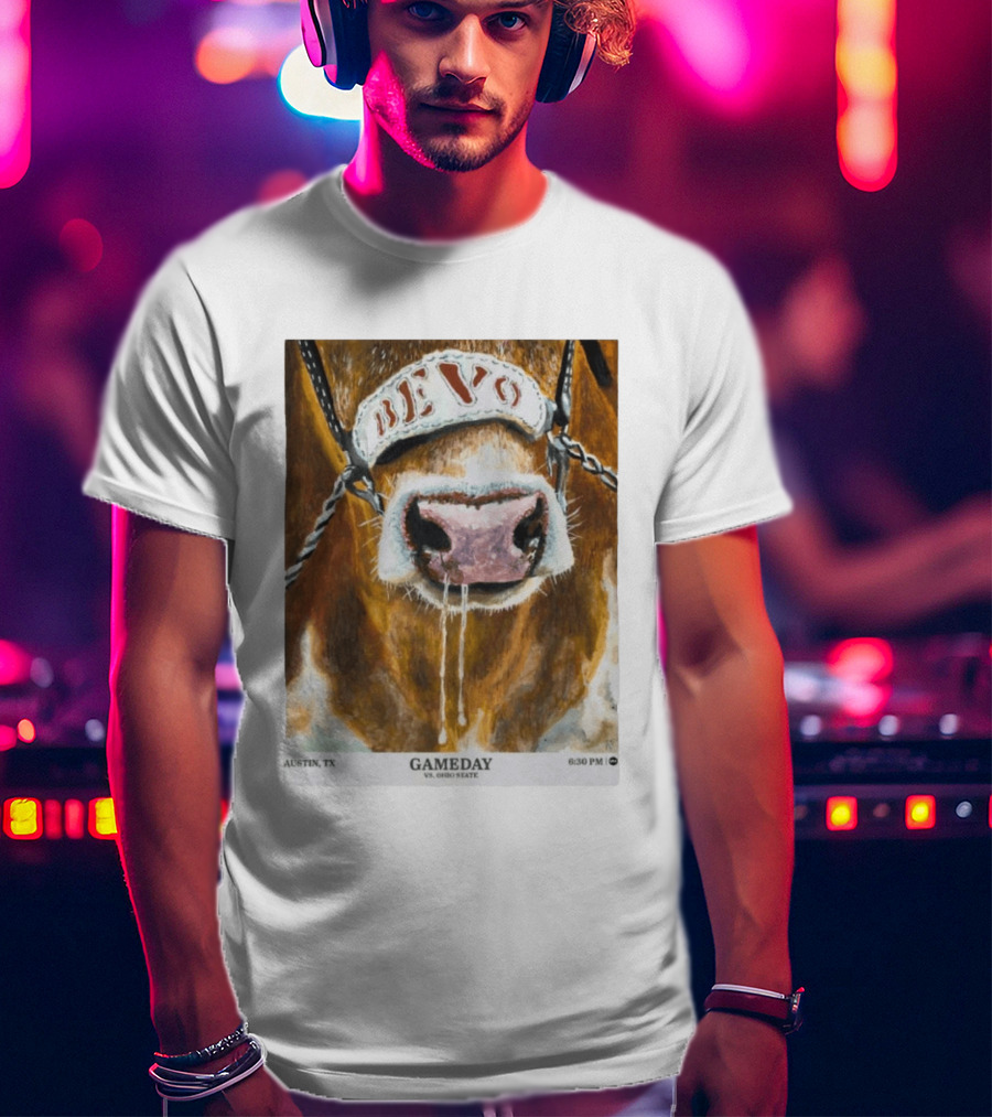 Texas Longhorns Bevo Vs Ohio State Austin TX Gameday 6:30 PM 2026 T-Shirt