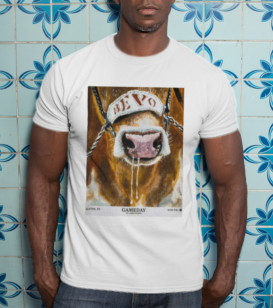Texas Longhorns Bevo Vs Ohio State Austin TX Gameday 6:30 PM 2026 T-Shirt