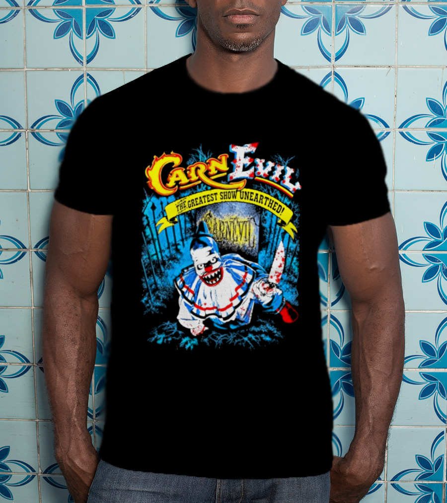 CarnEvil The Greatest Show Unearthed Creepy Clown Horror T-Shirt