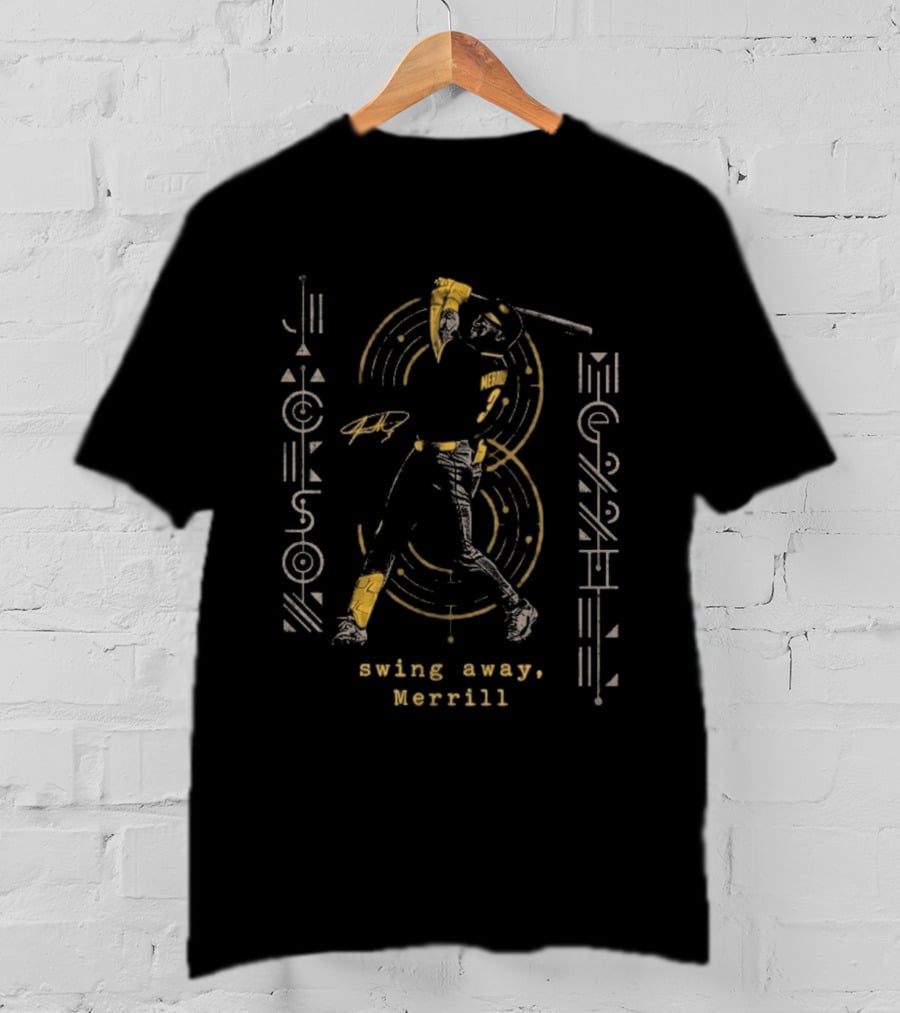 Jackson Merrill Swing Away Merrill Circular Motion Baseball Player T-Shirt