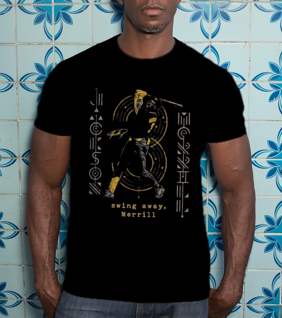 Jackson Merrill Swing Away Merrill Circular Motion Baseball Player T-Shirt