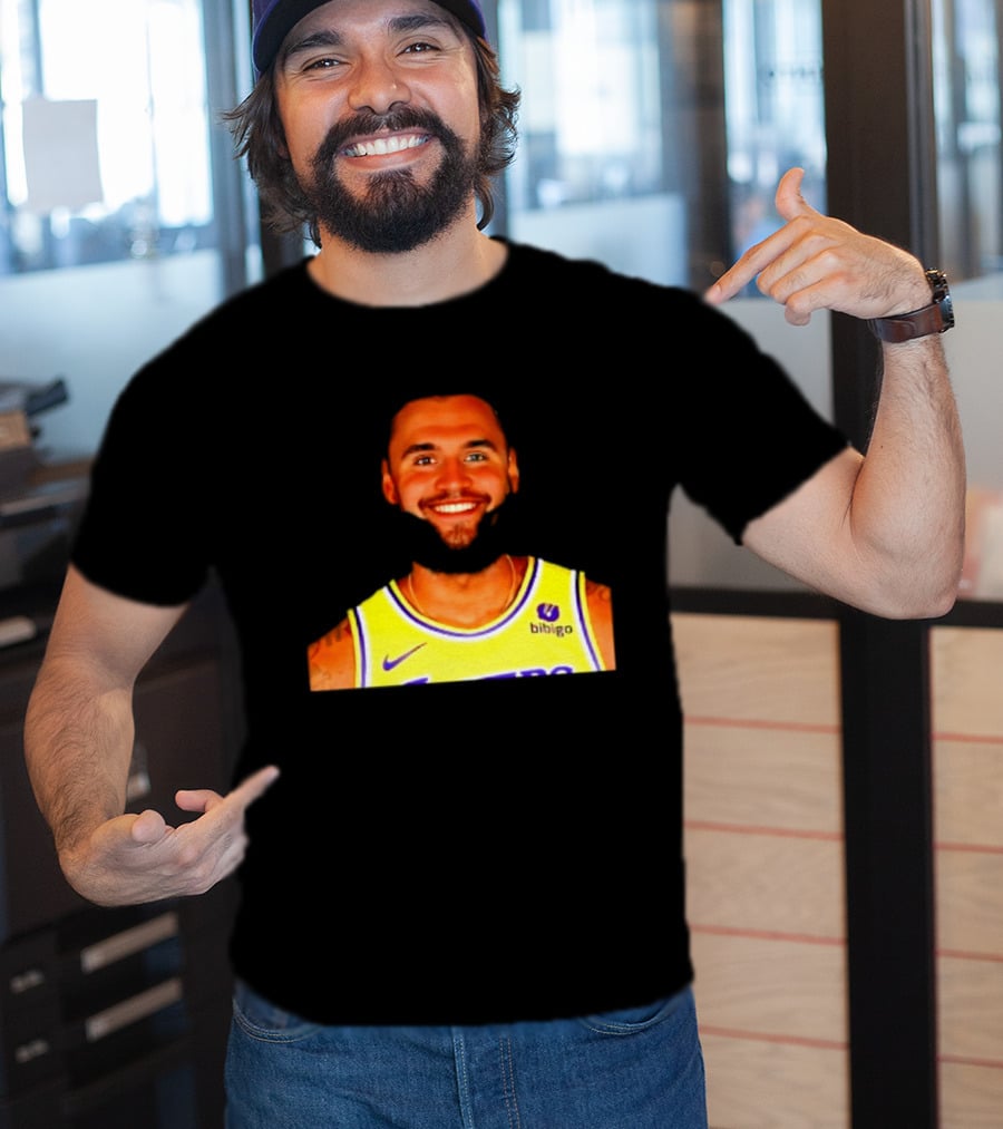 Charlie Kirk And LeBron James Los Angeles Lakers Basketball Meme T-Shirt