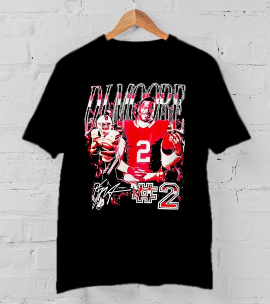 D. J. Moore #2 Buffalo Bills Football Player T-Shirt
