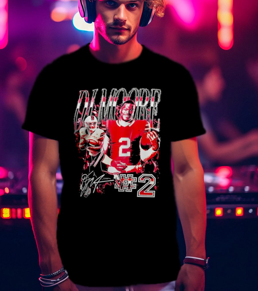 D. J. Moore #2 Buffalo Bills Football Player T-Shirt
