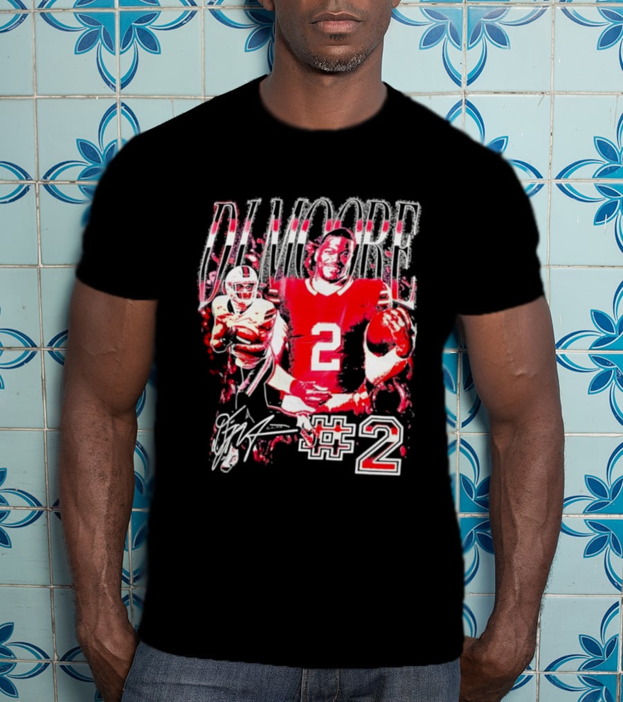 D. J. Moore #2 Buffalo Bills Football Player T-Shirt