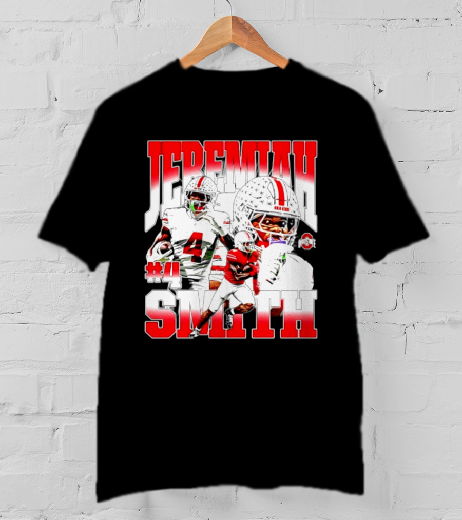 Jeremiah Smith Ohio State Buckeyes 4 NCAA Football Player T-Shirt