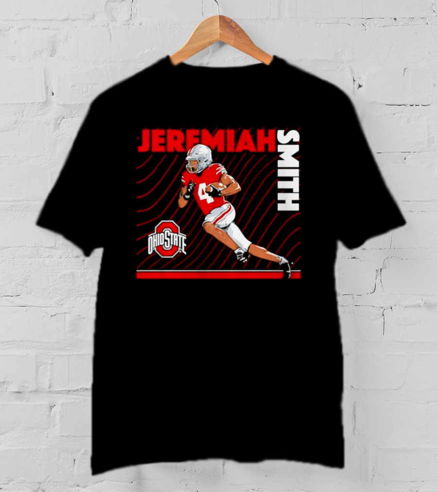 Jeremiah Smith Ohio State Buckeyes Neon Nights NCAA Football T-Shirt