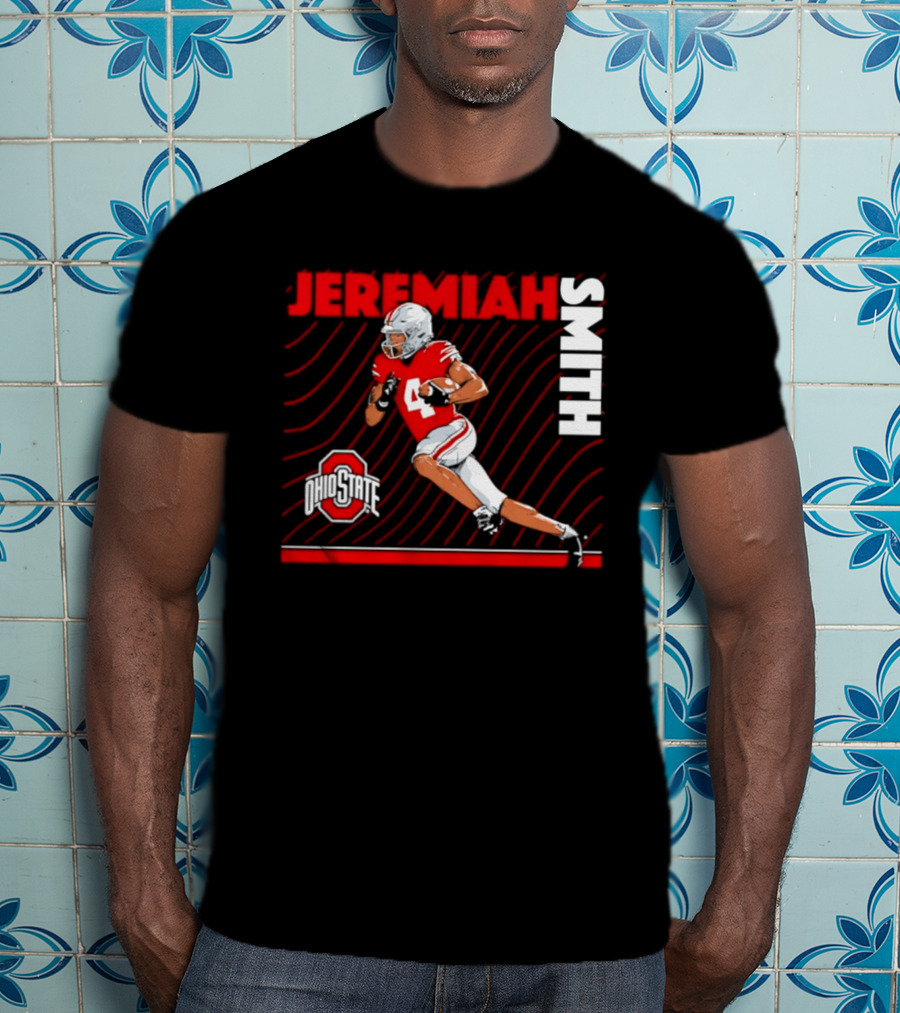 Jeremiah Smith Ohio State Buckeyes Neon Nights NCAA Football T-Shirt