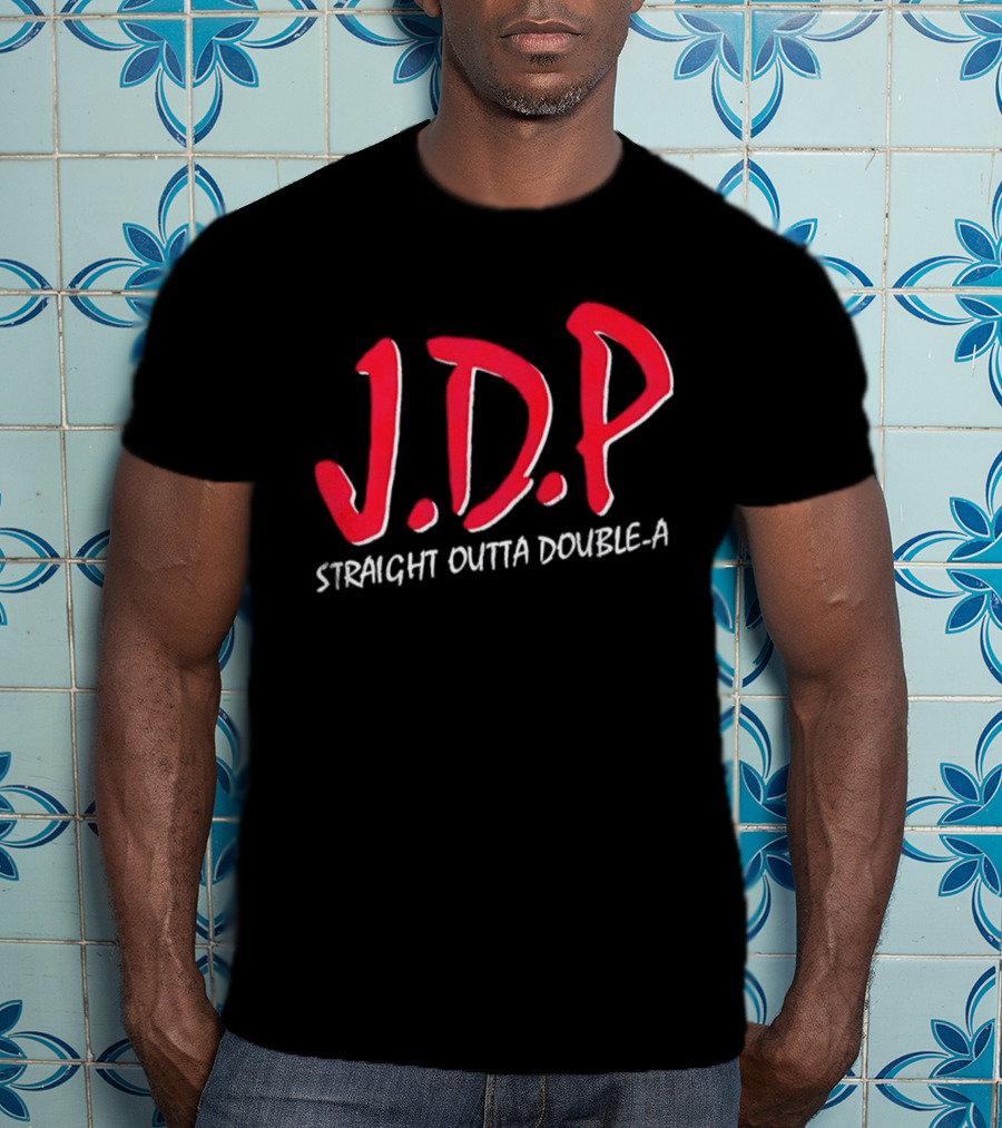 Josue De Paula JDP Straight Outta Double A Los Angeles Dodgers T-Shirt