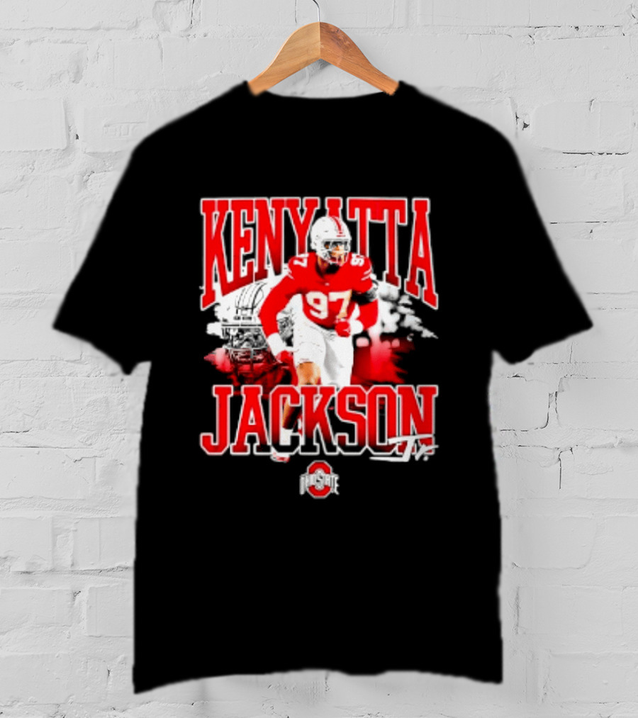 Kenyatta Jackson 97 Ohio State Buckeyes NCAA Football Player T-Shirt