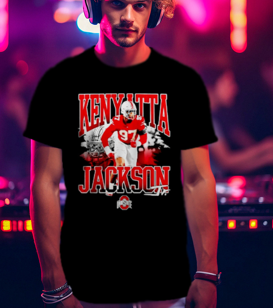 Kenyatta Jackson 97 Ohio State Buckeyes NCAA Football Player T-Shirt