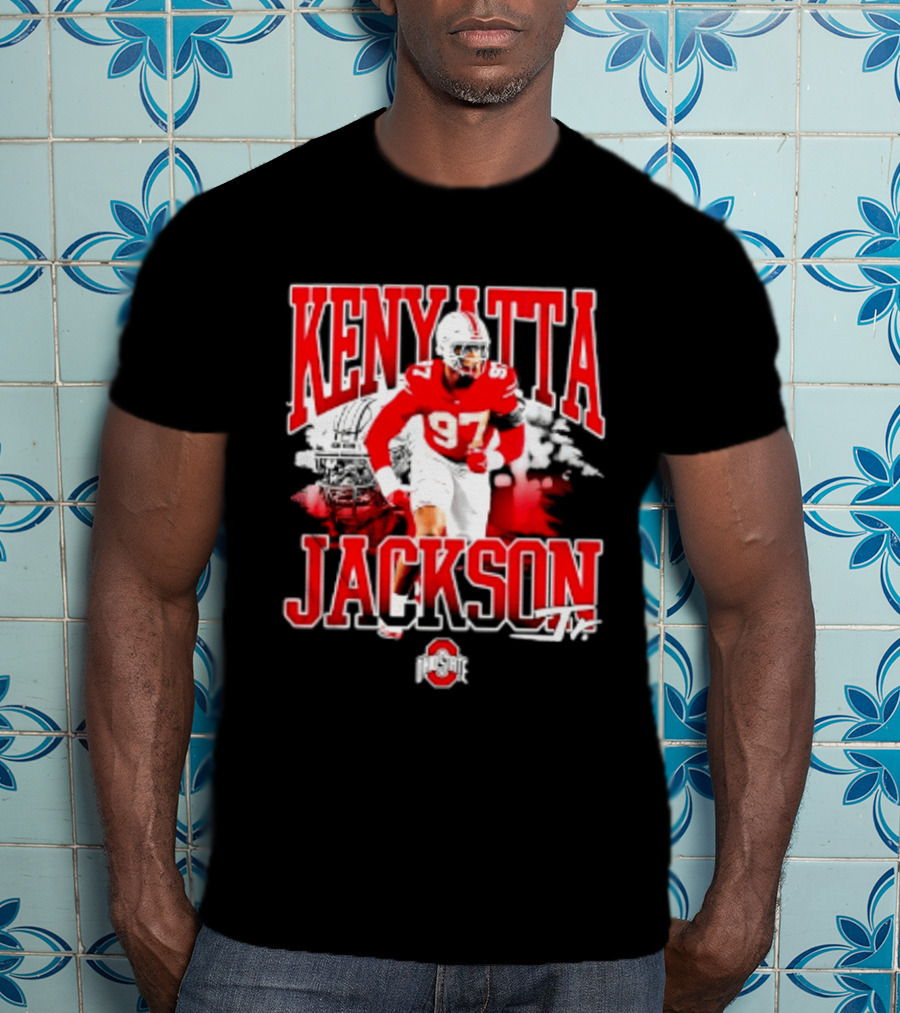 Kenyatta Jackson 97 Ohio State Buckeyes NCAA Football Player T-Shirt