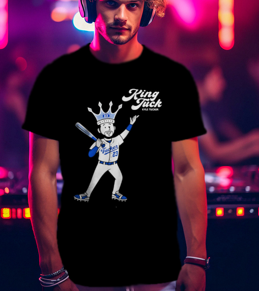 King Tuck Kyle Tucker 23 Baseball Crown And Bat T-Shirt