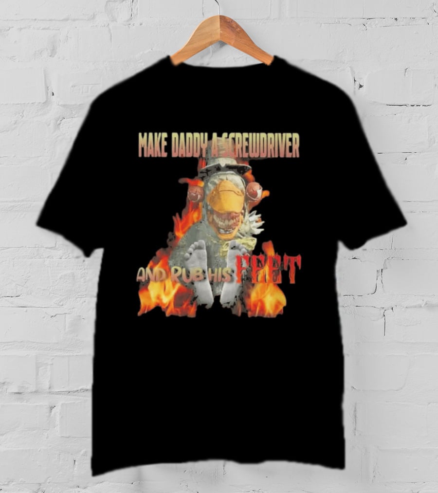 Dr Futterman Outlast Trials Make Daddy A Screwdriver And Rub His Feet Flaming Creature T-Shirt