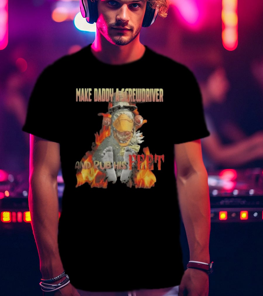Dr Futterman Outlast Trials Make Daddy A Screwdriver And Rub His Feet Flaming Creature T-Shirt