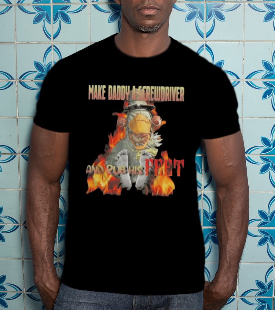 Dr Futterman Outlast Trials Make Daddy A Screwdriver And Rub His Feet Flaming Creature T-Shirt