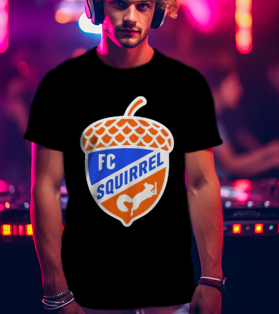 FC Squirrel Acorn Crest Cincinnati Soccer T-Shirt