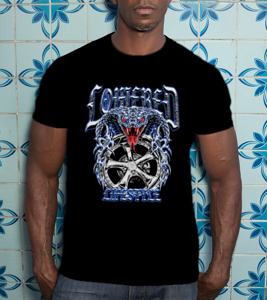 Lohered Lifestyle Snake And Wheel Vintage Streetwear T-Shirt