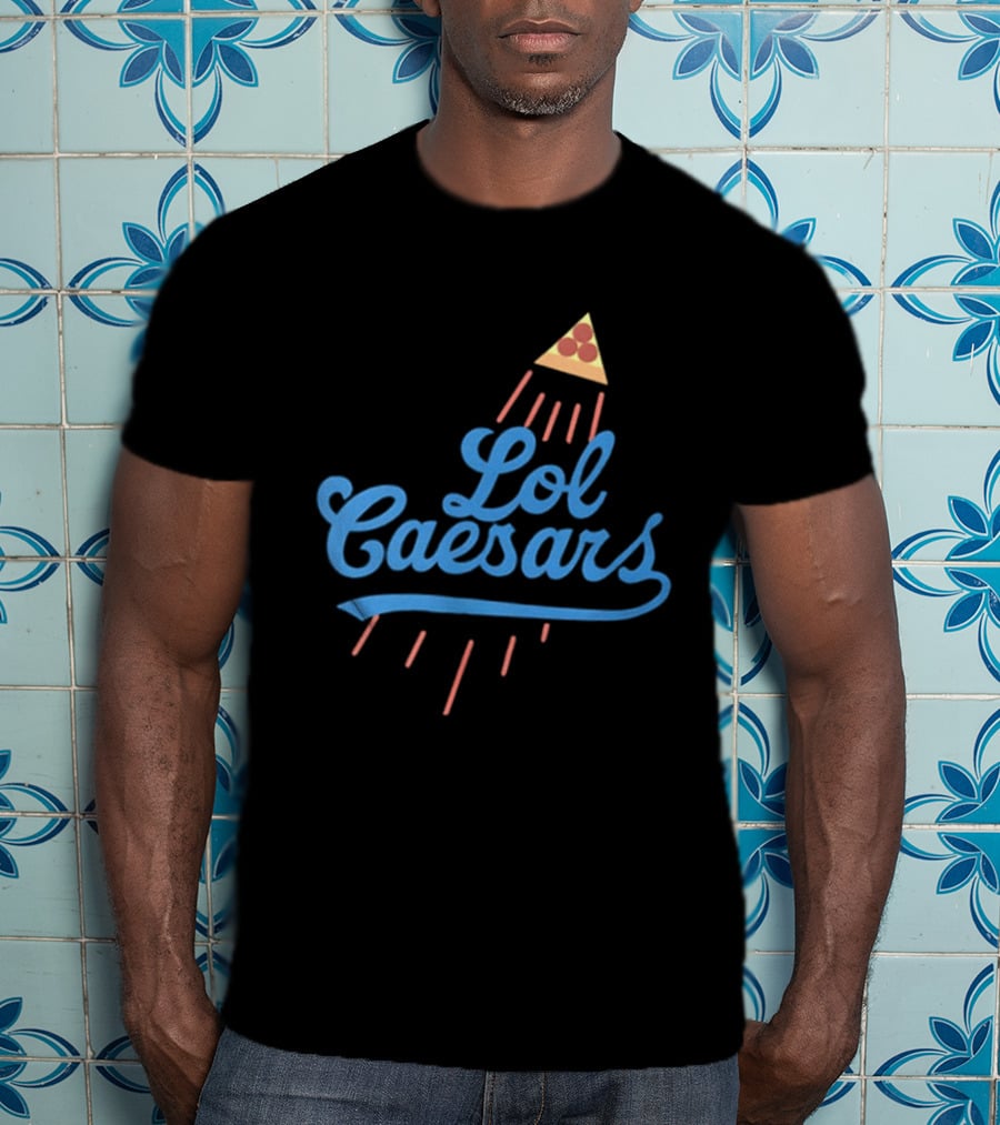 Lol Caesars Established 1969 Pizza 2 Sided T-Shirt