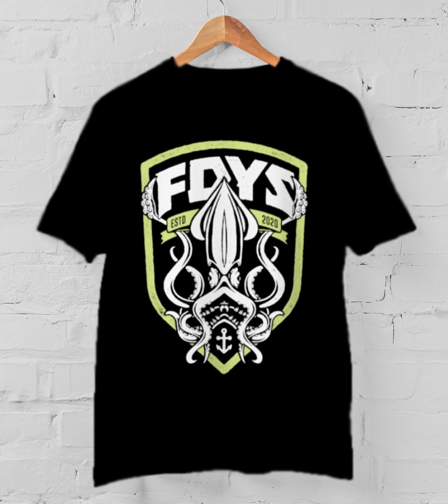 Fdys Estd 2020 Squid Anchor Emblem Field Days T-Shirt