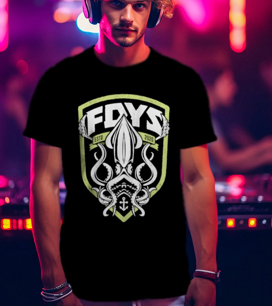 Fdys Estd 2020 Squid Anchor Emblem Field Days T-Shirt