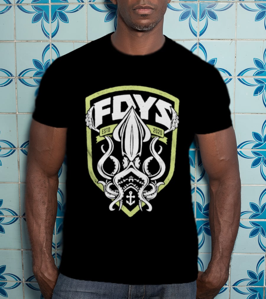 Fdys Estd 2020 Squid Anchor Emblem Field Days T-Shirt