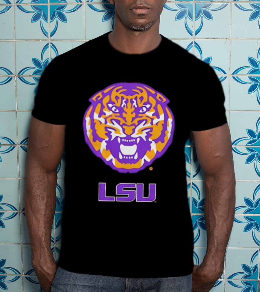 LSU Tigers NCAA Football Tiger Head T-Shirt