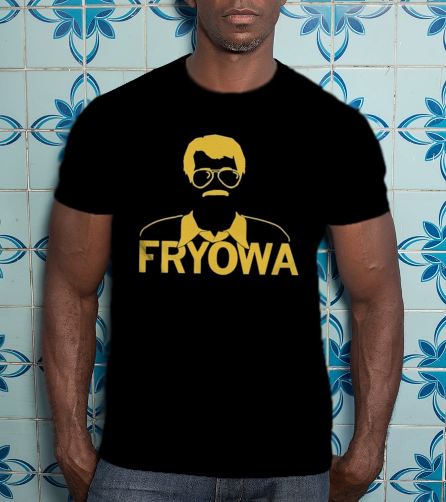 FRYOWA Yellow Mustache Glasses Black Snug Small T-Shirt