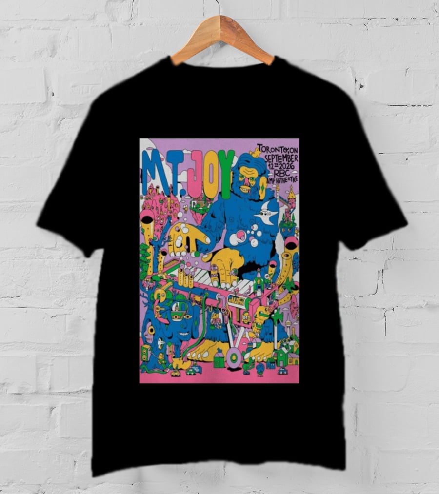 MT. Joy Toronto September 12 2026 RBC Amphitheatre Concert With Colorful Fantasy Creature T-Shirt