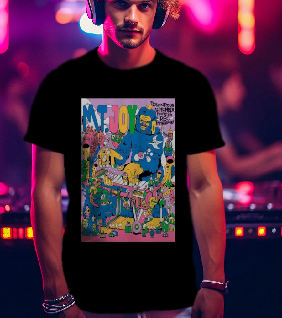 MT. Joy Toronto September 12 2026 RBC Amphitheatre Concert With Colorful Fantasy Creature T-Shirt