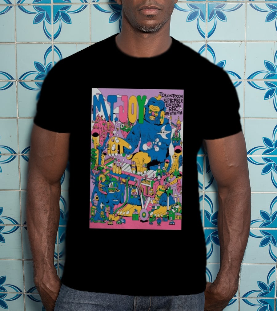 MT. Joy Toronto September 12 2026 RBC Amphitheatre Concert With Colorful Fantasy Creature T-Shirt