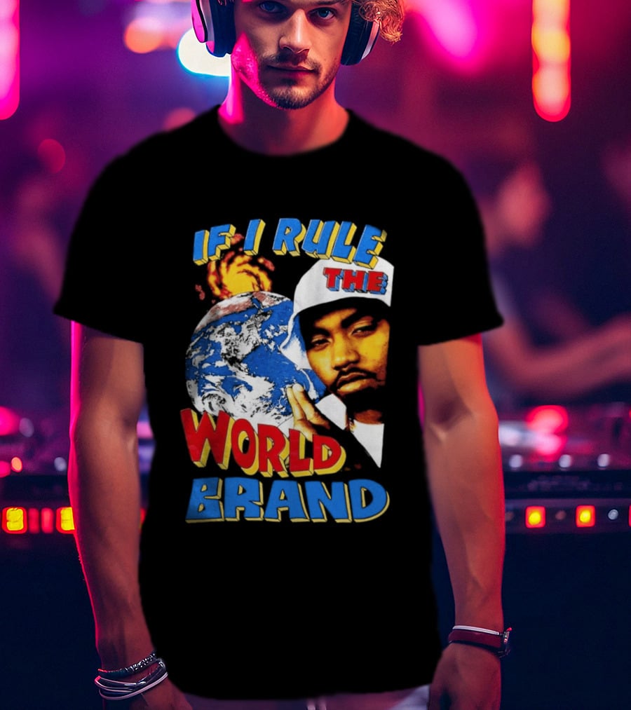 Nas If I Rule The World Hip Hop Earth Brand T-Shirt