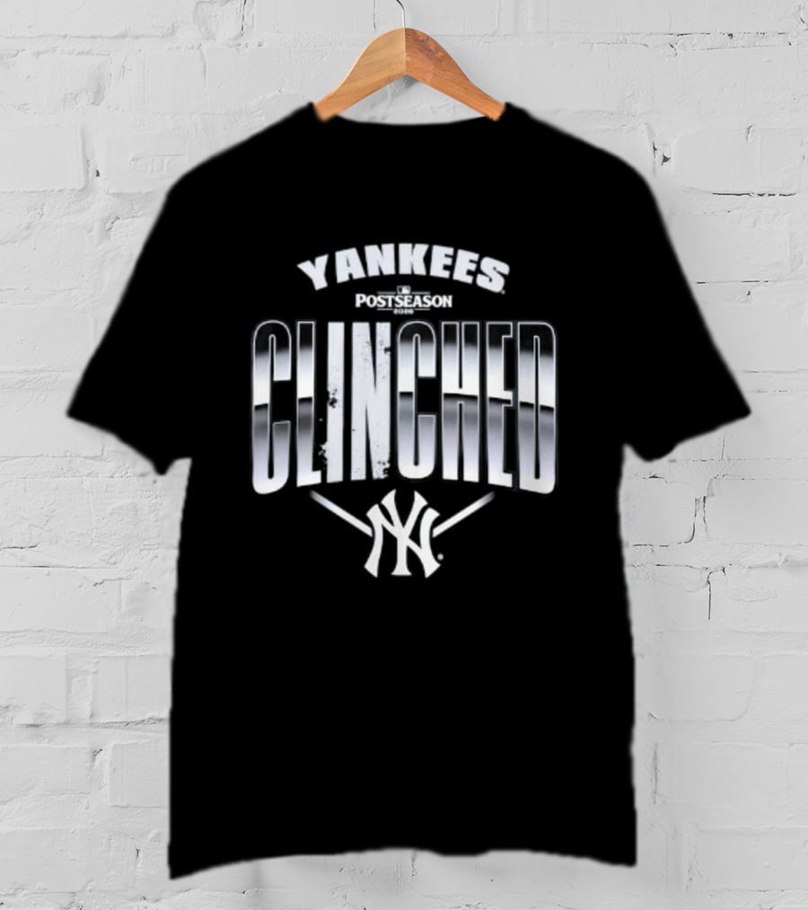Yankees Clinched 2026 Postseason Locker Room T-Shirt