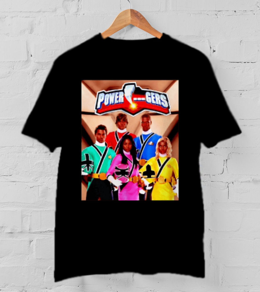 Power Rangers SPD Team Uniforms Super Sentai Action Figures T-Shirt